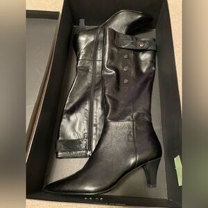 Elie Tahari Elegant Black Heeled Boots